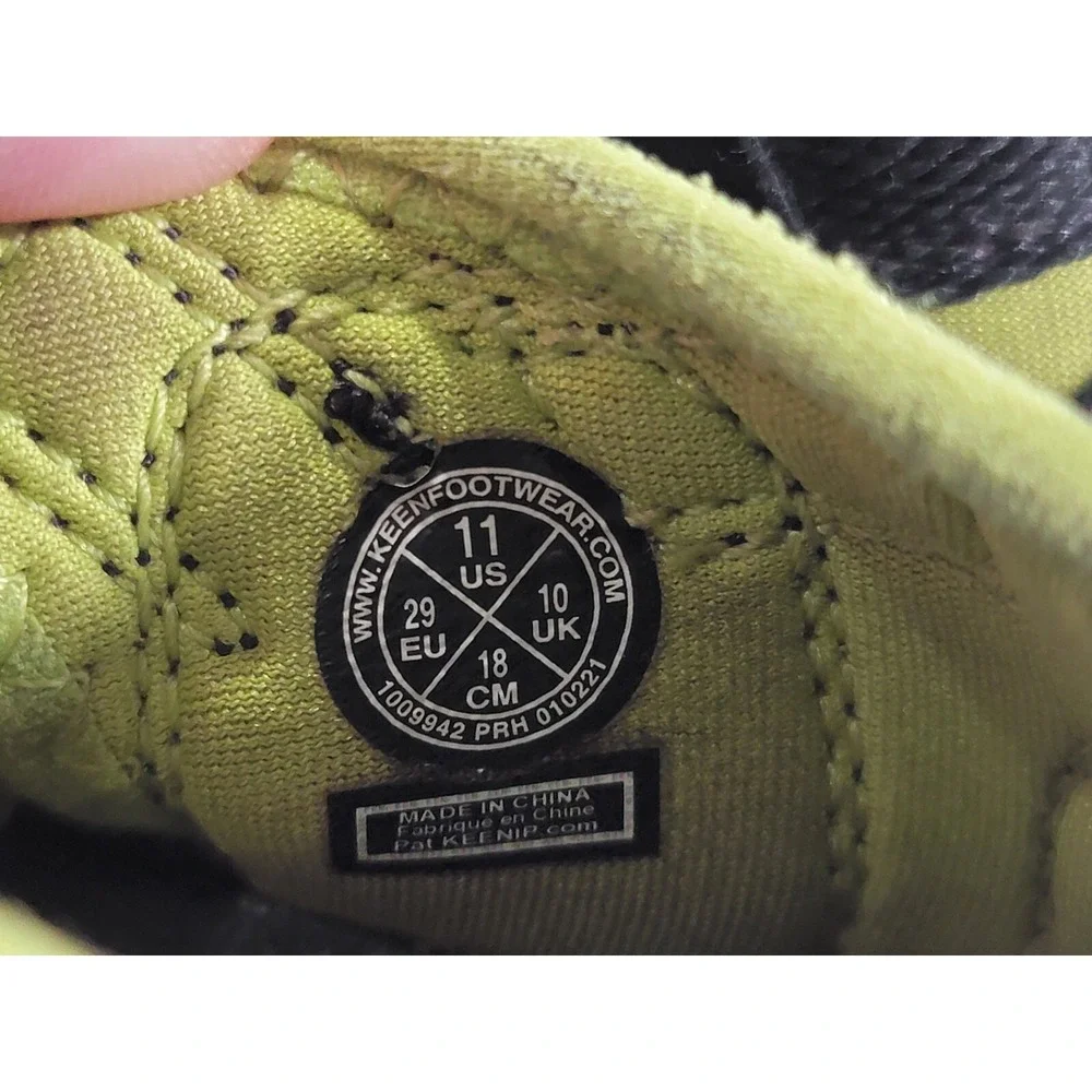 Keen Newport‎ H2 Sandals Toe Protection Black Green Size 11C Youth Kids Boys